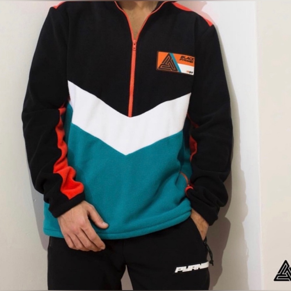 Black Pyramid "1989" Quarter Zip Pullover Men's Size Large Fleece